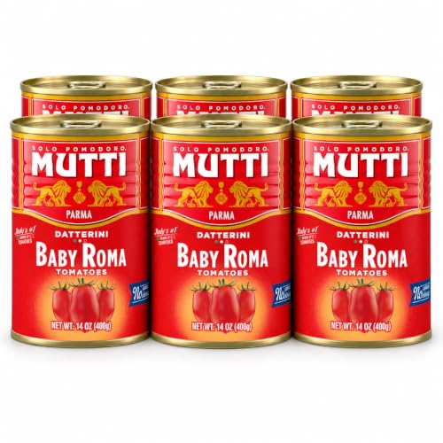 Mutti Baby Roma Datterini Tomatoes 14 oz can, 6 pack