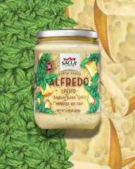 SACLA Alfredo with Basil Pesto White Pasta Sauce | 14.5 oz