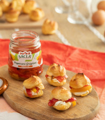 SACLA Yellow and Red Peppers in Tomato Sauce (Peperonata) | 10.2 oz