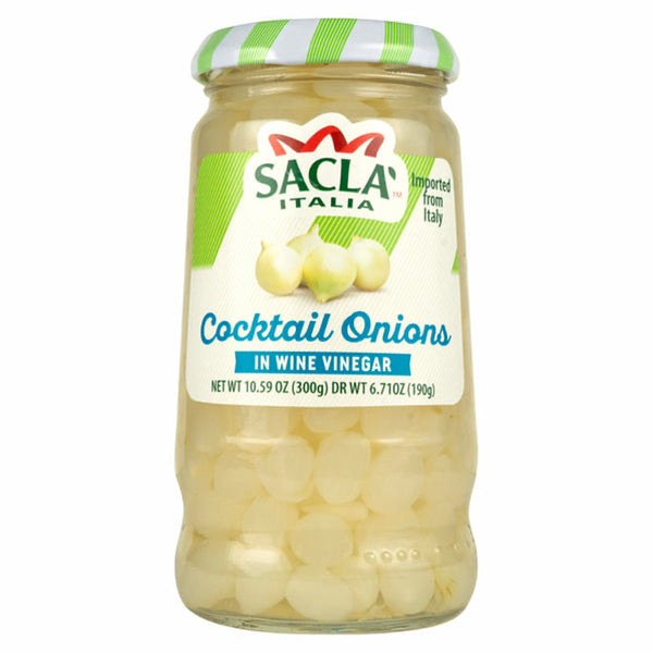SACLA Italian Cocktail Onions in Vinegar | 10.6 oz