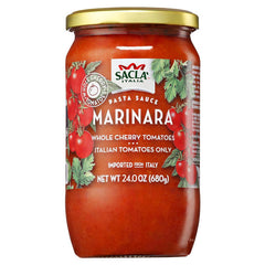 SACLA Marinara Cherry Tomato Red Pasta Sauce | No Added Sugar | 24 oz
