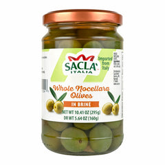 SACLA Whole Nocellara Olives in Brine | 10.4 oz