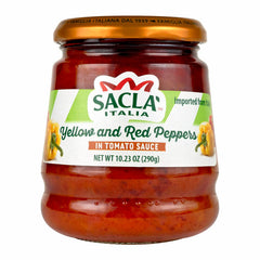 SACLA Yellow and Red Peppers in Tomato Sauce (Peperonata) | 10.2 oz