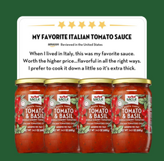 SACLA Cherry Tomato & Basil Red Pasta Sauce | No Added Sugar | 24 oz