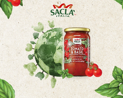 SACLA Cherry Tomato & Basil Red Pasta Sauce | No Added Sugar | 24 oz
