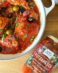 SACLA Puttanesca Cherry Tomato Red Pasta Sauce | No Added Sugar | 24 oz