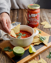 SACLA Cherry Tomato & Roasted Garlic Red Pasta Sauce | No Added Sugar | 24 oz